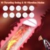 Telescopic Female Vibrator Dildo for Remotely Controlled Heating Realistic Big Penis Massager Masturbator Sex Toys for Women Men