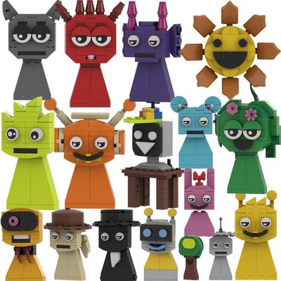 Bausteinspielzeug Sprunki Incredi Bausteinset Lernspielzeug für Kinder Sprunki-Spielzeug Weihnachtsgeschenke für Kinder