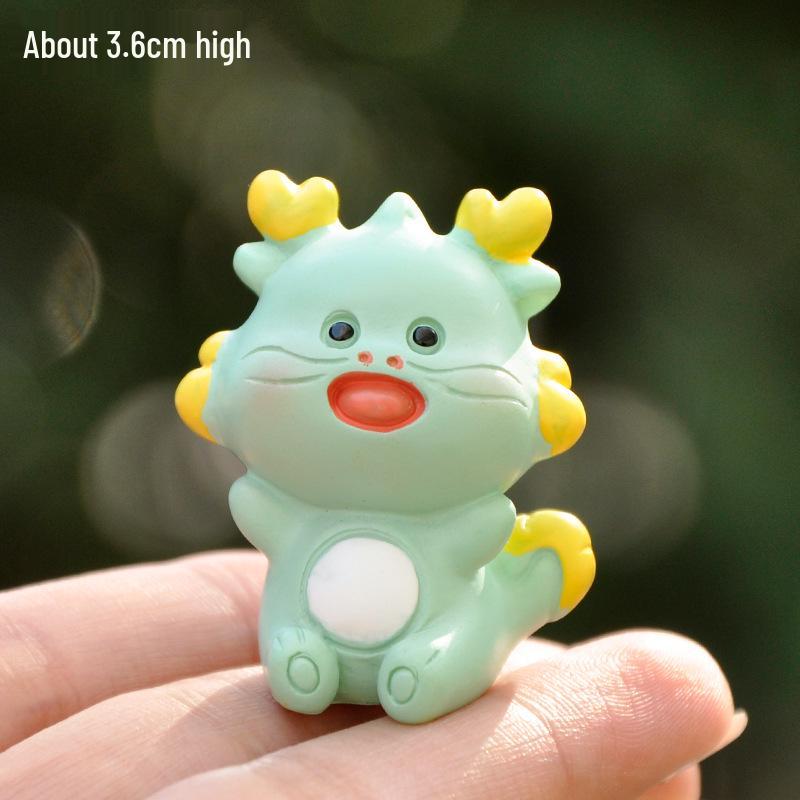 Chinese Zodiac Animal Resin Mini Ornaments for Desk and Car Decor
