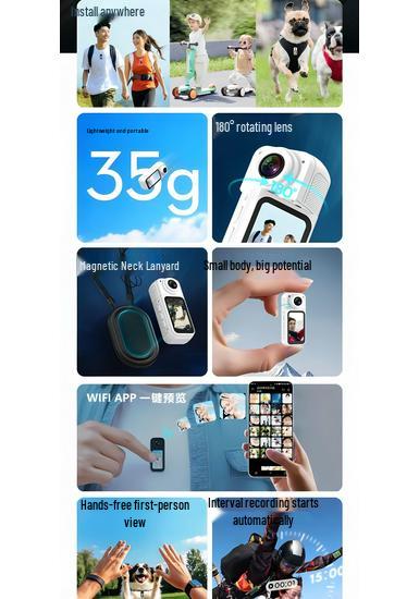 Anti-Shake HD Action Camera for Cycling, Travel, Scooter, and Motorcycle