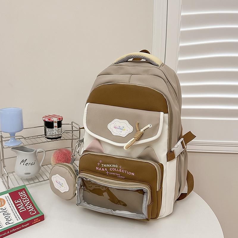 Маленький свежий школьный рюкзак в стиле инстаграм, рюкзак для начальной школы, вместительный милый рюкзак, стильный милый школьный рюкзак для ученика хаки