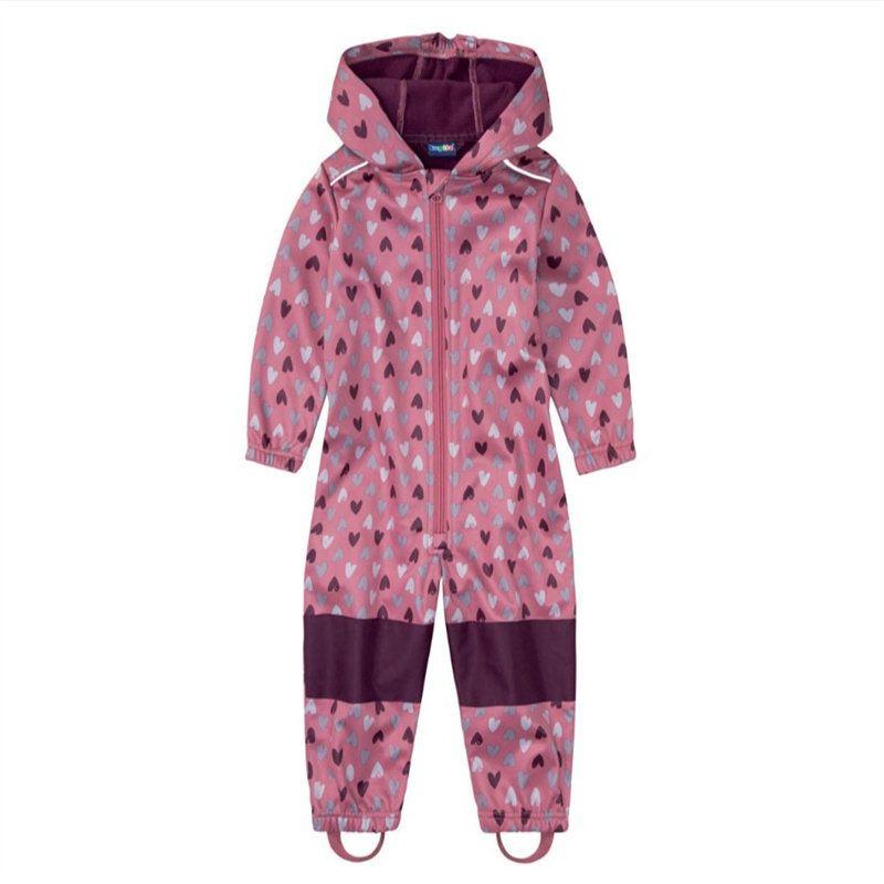 Outdoor Windproof Soft Shell Children's Jump Suit Boys and Girls Jumpsuit Romper Fleece-lined Heattech Waterproof Export