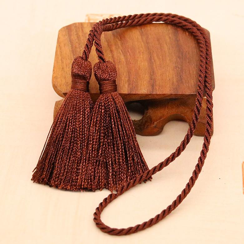 2-10Pcs 54cm Long Rope Double Fringe Trim Tassels Handmade Silk Bookmark Tassel For Curtain Decoration DIY Craft Sewing Supplies