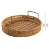 Imitation Rattan Storage Basket Fruit Basket Snack Tray Refreshment Tray Candy Box Dried Fruit Plate Fruit Plate Storage Box