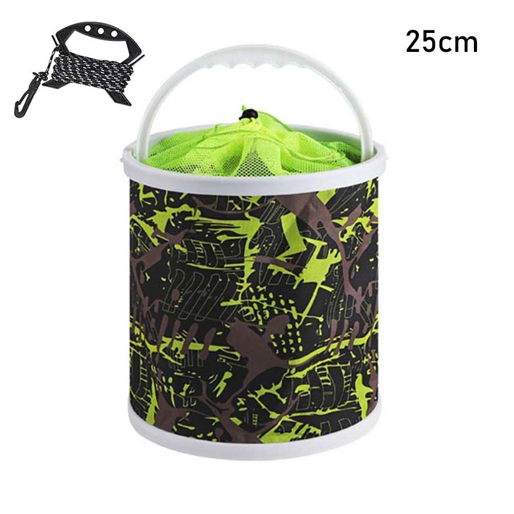 1Pcs Thickened Folding Fishing Bucket Hard Bottom Water Collection New Water Bag