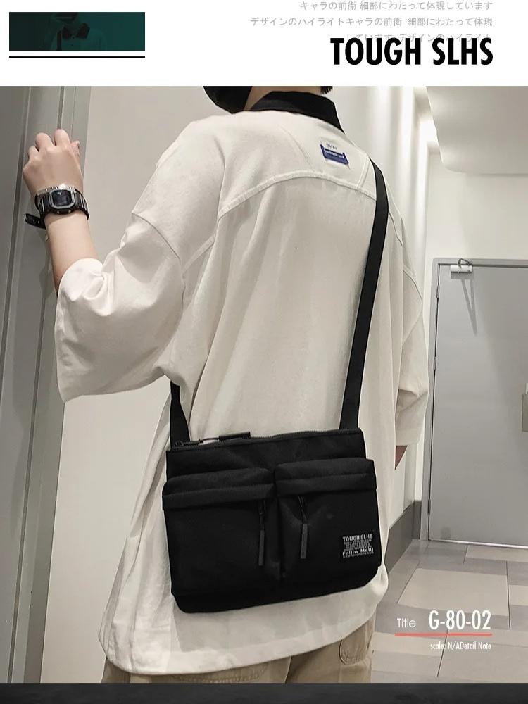 Men's Crossbody Chest Bag Fashion Sports Shoulder Bag Casual Travel Backpack for Couples Students Unisex Sling Bag