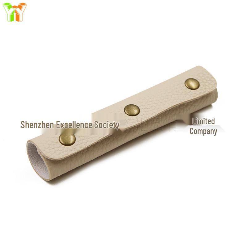 Spot PU Leather Handbag Handle, Anti-Choke Sleeve, Detachable Three-Buckle Accessory.