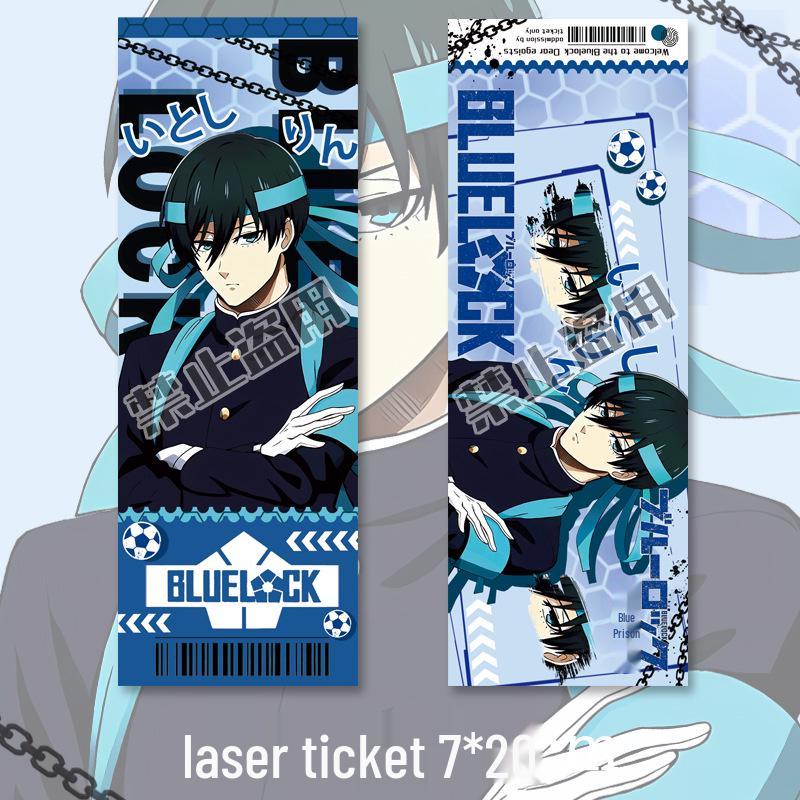 

Набор брелок и открытка Blue Lock Итоси Рин - Мерч для фанатов аниме Itoshi Rin