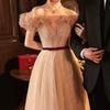 Toast dress 1011 New engagement dress Bridal evening dress Shoulder can usually wear banquet dress