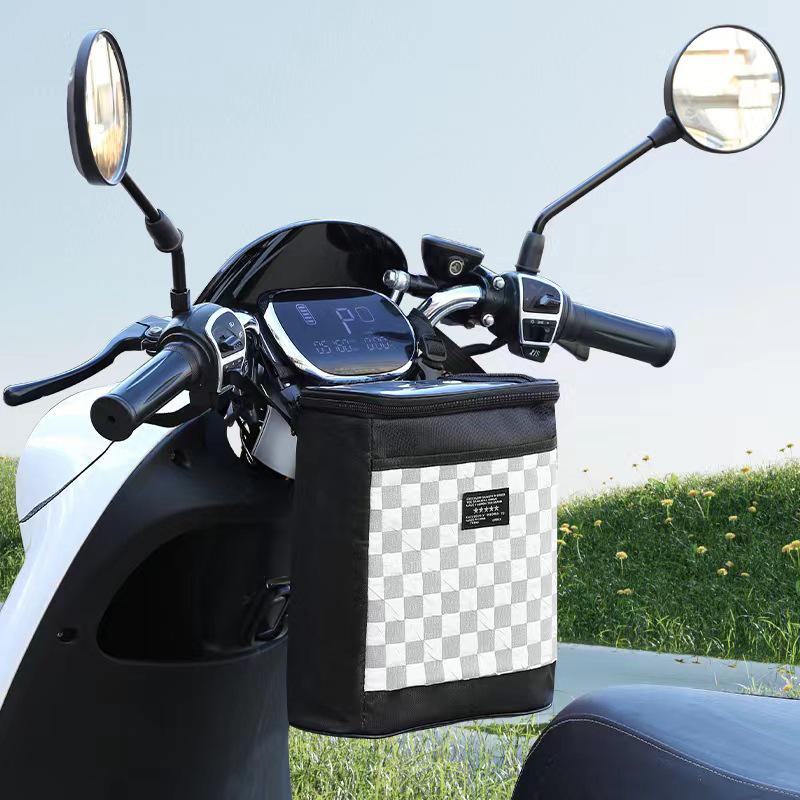 Large-Capacity Waterproof Storage Bag with Front Pocket for Electric Scooters & Bicycles