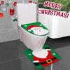 Festive Snowman & Elk Christmas Toilet Seat Cover Set - 2-Piece Bathroom Decor