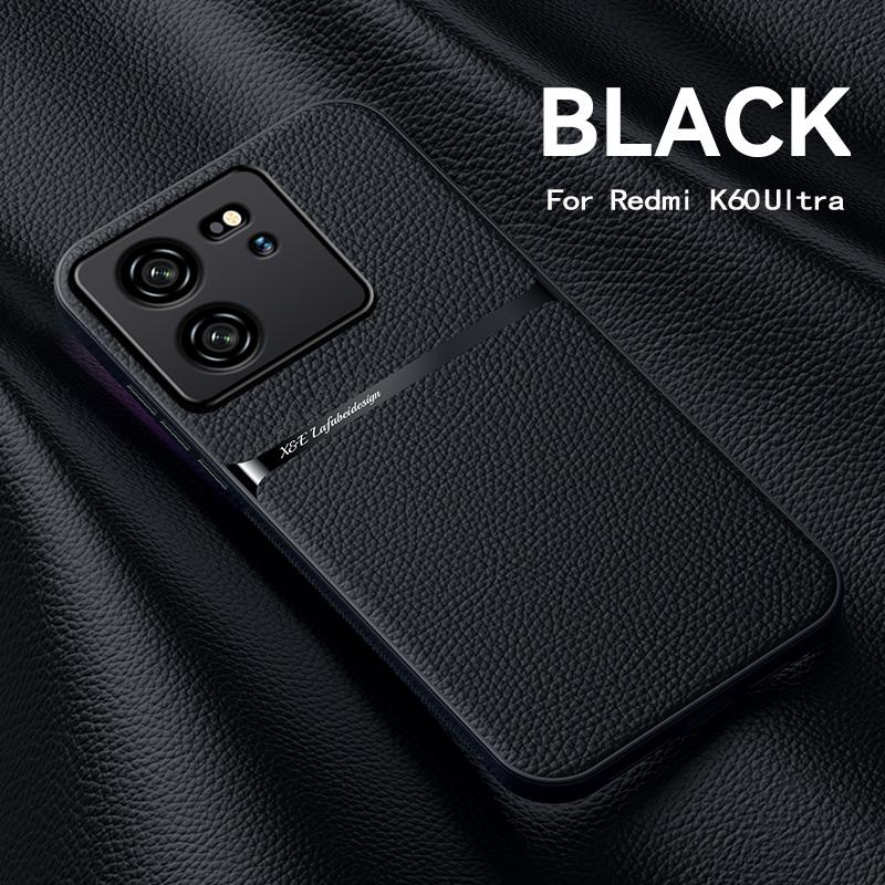 Luxury Magnetic Leather Solid Color Phone Case For Mi 13T 11T Pro Shockproof Back Cover For Mi 14 13 12 11 10 Pro