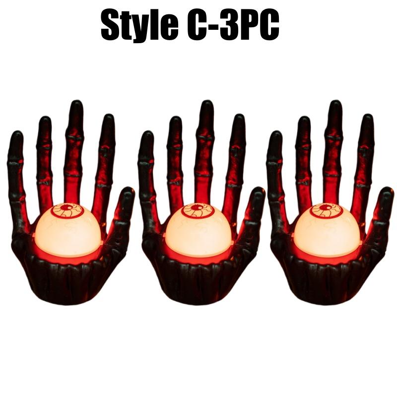 Spooky Atmosphere Decor Halloween Pumpkin Lamp Ghost Hand Light New Prop Eerie Scene Setting Party Decoration Solution