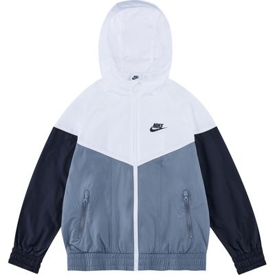 Kids Sportswear Windrunner Water-Resistant Hooded Jacket With Logo Kids Outerwear Smoke-Grey FZ5516-100