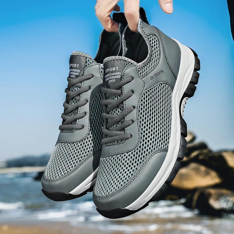 

Fashion Outdoor Men Hiking Shoes 2025 Breathable Man comfort sneakers Boots Desert Training Sneakers Anti-Slip Trekking Shoes Plus 39