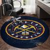 Denver Basketball Team Round Rug for Livingroom,Bedroom, Palyroom, Chair Rug, Area Rug, Circle Carpet, Large Size Fan Christmas Gift