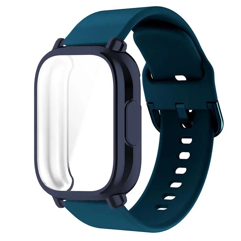 Protector Case+Silicone Strap For Xiaomi Redmi Watch 5 active/5 Lite Full Cover Screen TPU Soft Shell and Breathable Sport Bands