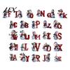 Indoor Outdoor Holiday Decorations 26 Letter Christmas Ornaments, 2D Flat Snowman Hanging Decoration, Acrylic A-Z Festive Home Decor Supplies Alphabet
