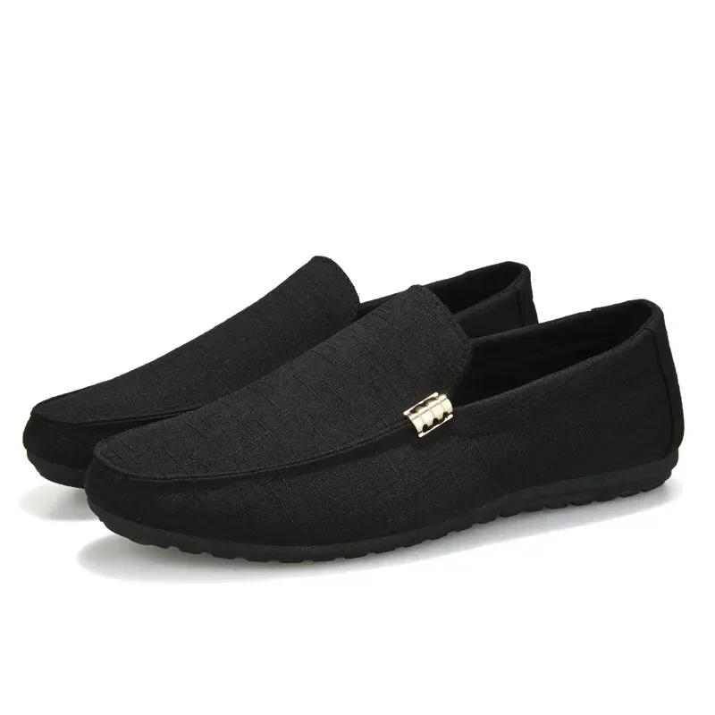 Fashion Shoes Men Casual  Comfort Men Shoes Denim Male Shoes Adult Footwear 2025 New  Loafers Canvas  Sneakers Driving