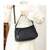 Leather Bag New Korean Version Simple Commuter Underarm Bag Niche High-end Single Shoulder Messenger Women's Bag