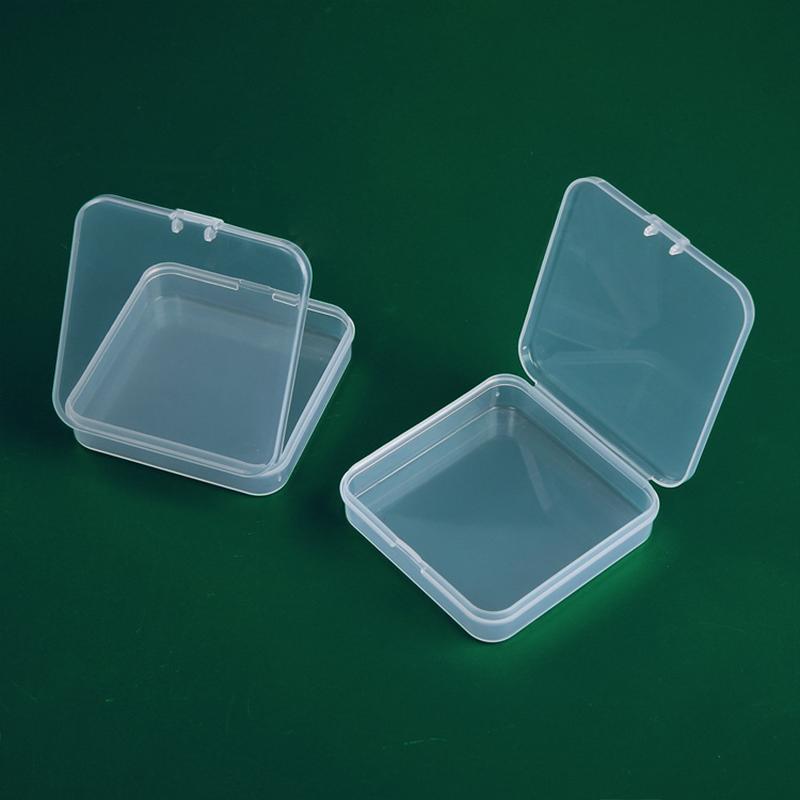 Mini Plastic Box Rectangular Translucent Packing Box Dustproof Durable Strong Jewelry Button Sundries Storage Case Container