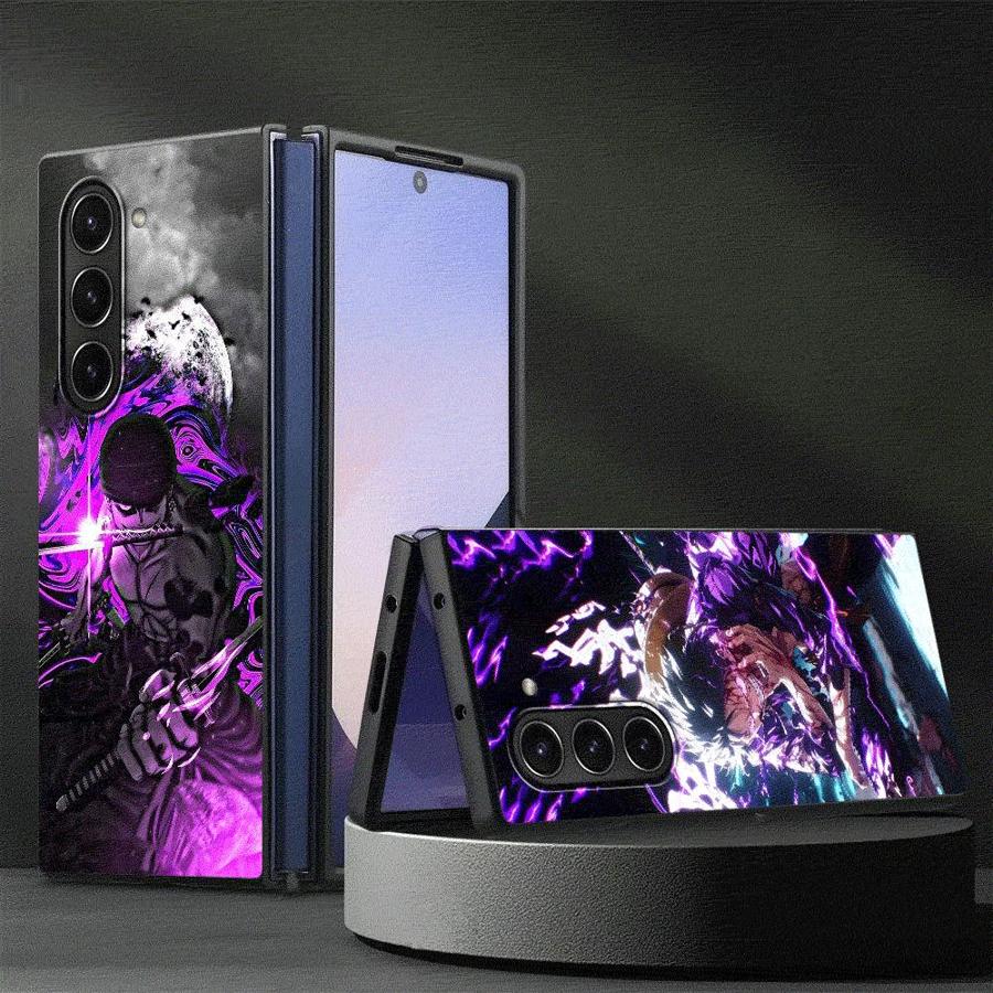 Custodia per Telefono Posteriore One Piece Cool Zoro per Samsung Galaxy Z Fold 7 6 5 4 3 ZFold7 ZFold6 ZFold3 ZFold4 ZFold5