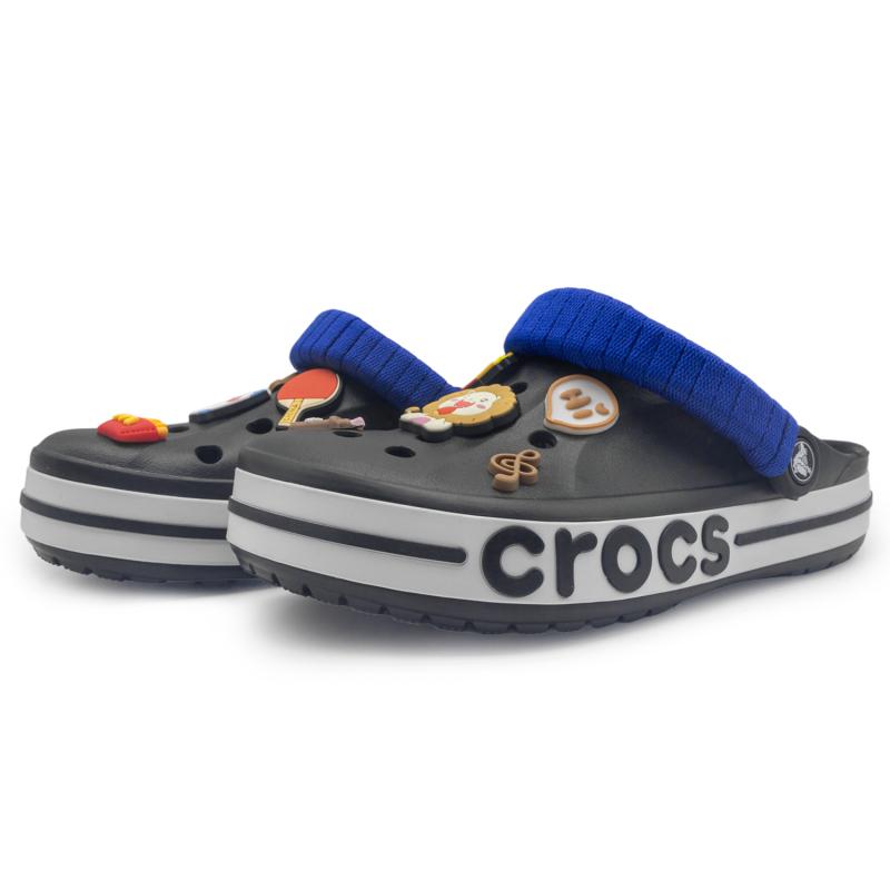 Crocs Bayaband Plastic GREAT WALK Xiongtu French Fries Partner Vibe Style Comfortable Casual Hole Shoes Unisex Black