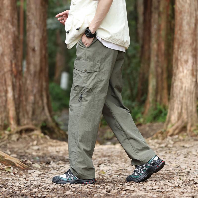 Dingfengbaoluo Men's Outdoor Casual Cargo Pants