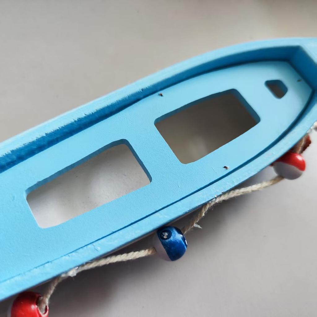 Wooden Boat Ornaments Craft  Home Decoration Marine Sailboat Shelf Model  Living Room Office Gifts Desktop Mediterranean Styles