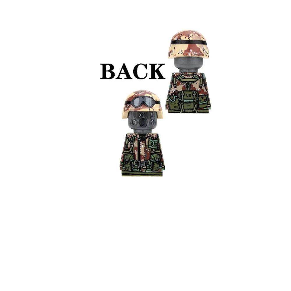 US Airborne 101ST Soldier Figures Building Blocks Officer Army Warrior Infantry Military Accessories Gun Weapon Bricks Toys GR03