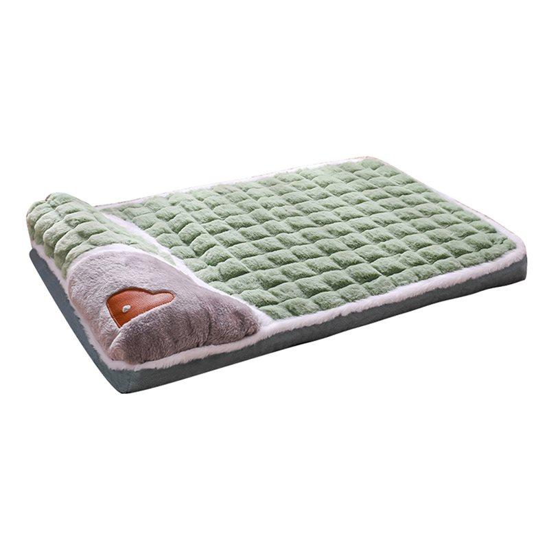Fleece Pet Blanket Detachable Mat Washable Kennel Mattress Winter Dogs Sleeping Bed For Cats Puppies Large Dog Supplies