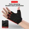Cycling Fitness Gloves Half Finger Microfiber Wear Resistant Shock Absorbing for Outdoor Sports Riding Bicycle Training Gym