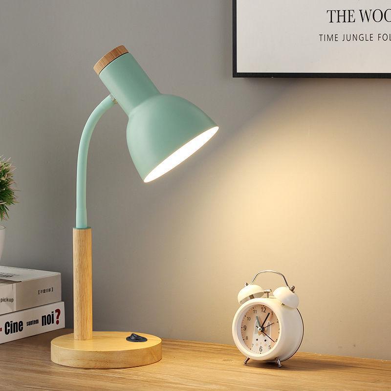 Nordic Retro Eye Protection Table Lamp - Bedside & Study Desk Lamp with Plug-in Feature