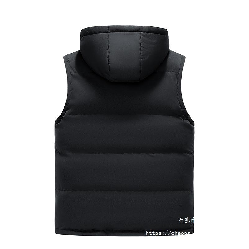 Herrenweste ist ein Muss im Winter, um warm und warm zu halten. Kapuzenweste Herren verdickt winddicht und wasserdicht Reißverschlusstasche ist lässig und modisch.