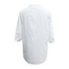 Summer Women's 3/4 Sleeve Blouses Casual Loose Fit Solid Color V Neck Tops Ladies Length Sleeve T-Shirts