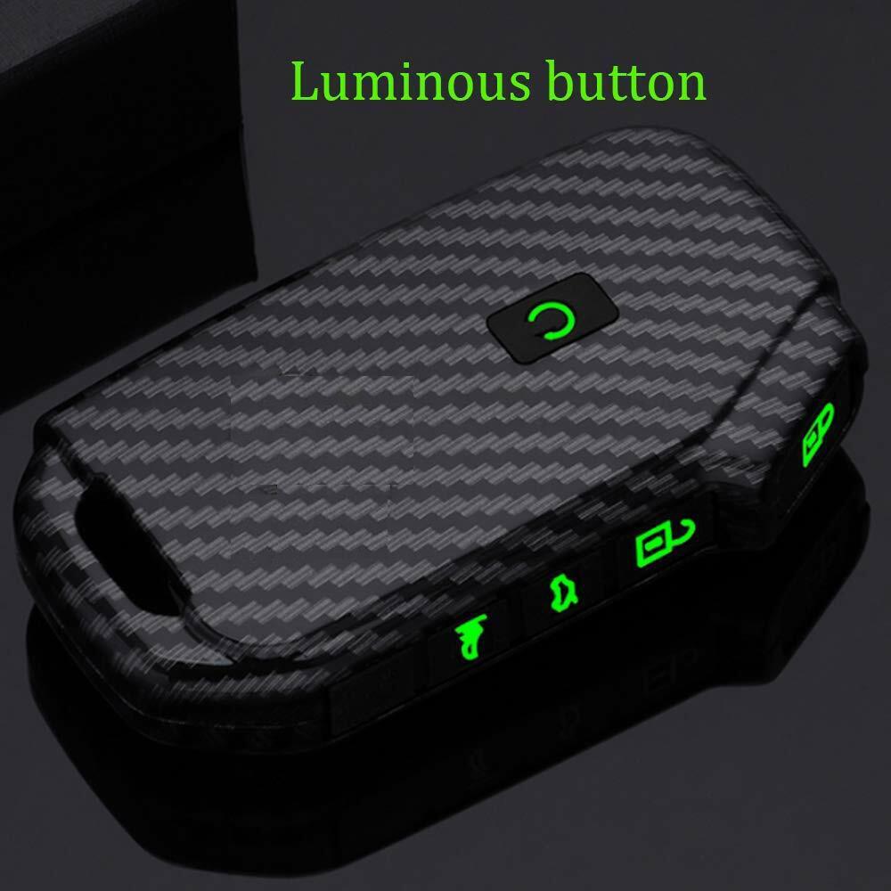 Carbon ABS Key Fob Cover Case for Kia Remote Case Holder K5 Sportage Stinger Forte