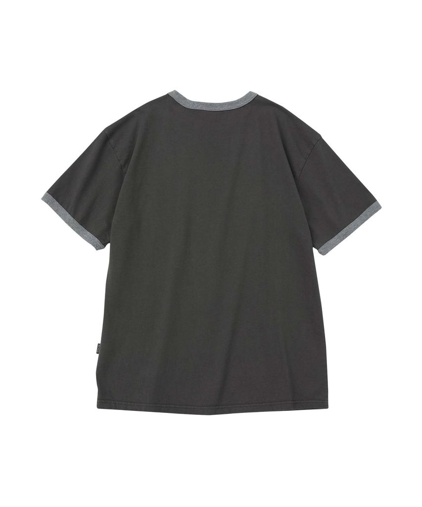 WMC [Crop] Mineral Wash Ringer T-Shirt_Charcoal Grey