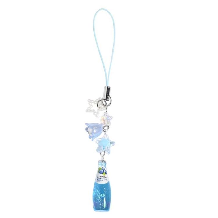 

Y2K Star Flower Phone Charm KeyChain Bag Phone Crystal Water Bottle Keychain