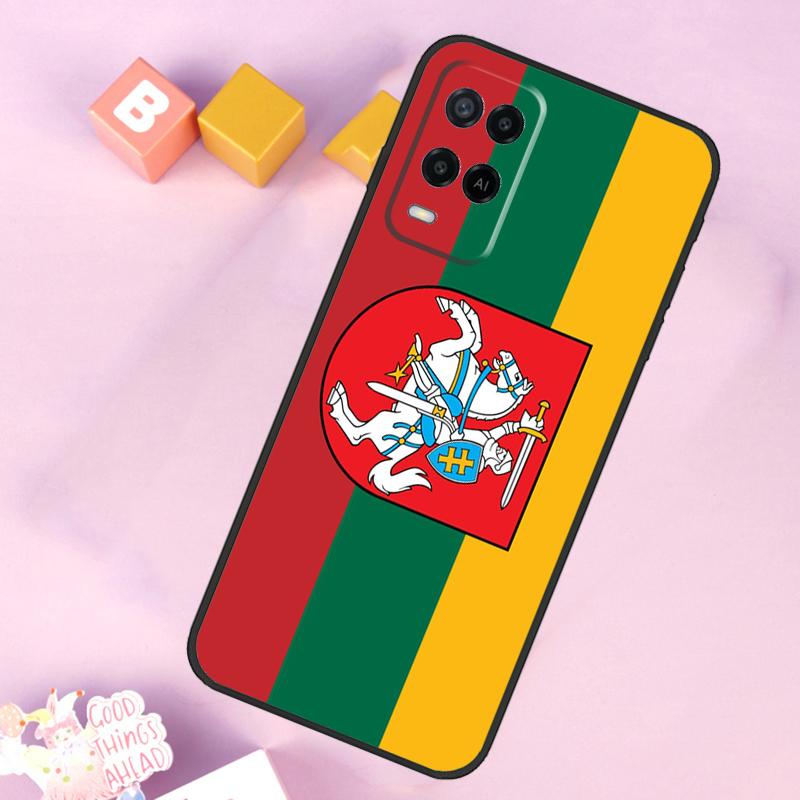 Lithuania Flag Case For Oppo A98 A78 A18 A38 A58 A74 A94 A54 A15 A17 A57 A6 A5 Pro A16 A76 A96 A40 A60 A80