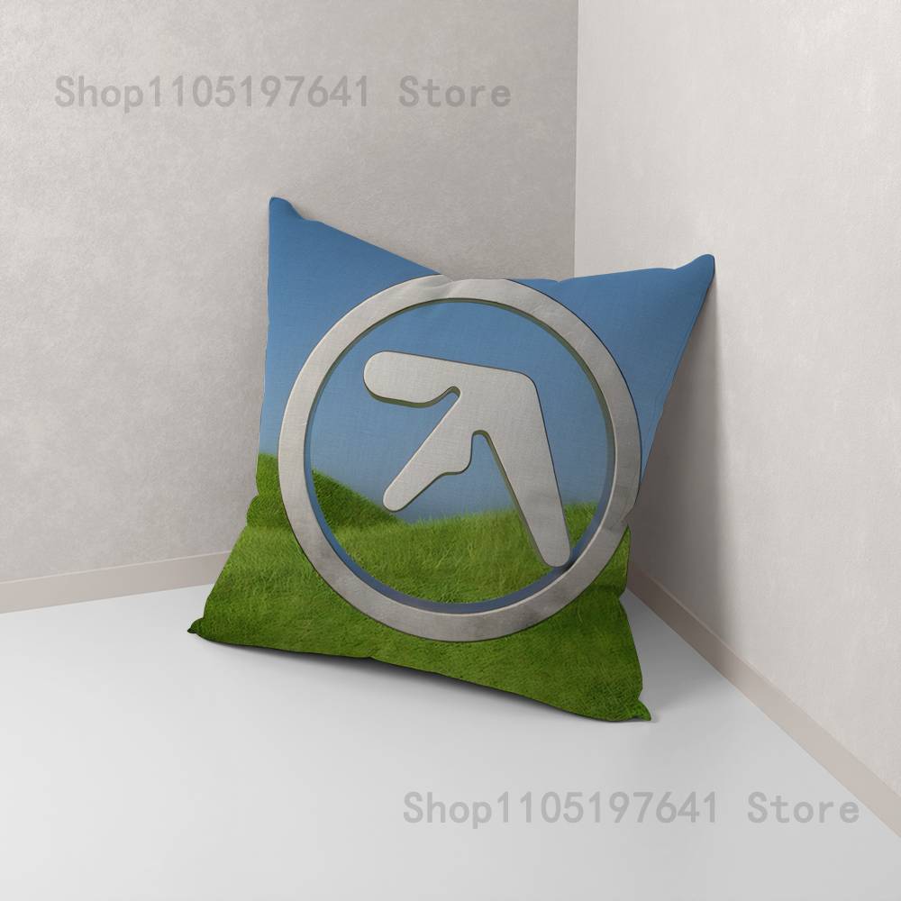 Logo Art A-Aphex T-TwinS Anime Celebrity Merchandise All-Match Printed Pillow Case Sofa Car Office Room Decoration Protector