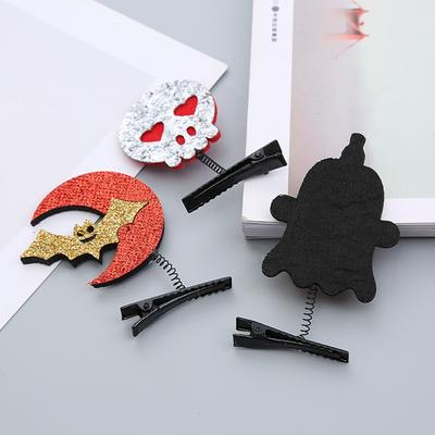 Hot Sale Cute Halloween Funny Hairpin Cartoon 3D Broken Hair Clip Duckbill Clip Hair Styling Tool