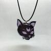 Acrylic Bat Pendant Necklaces for Women Girl Minimalist Rope Chain Choker Halloween Animal Necklace Jewelry Collier