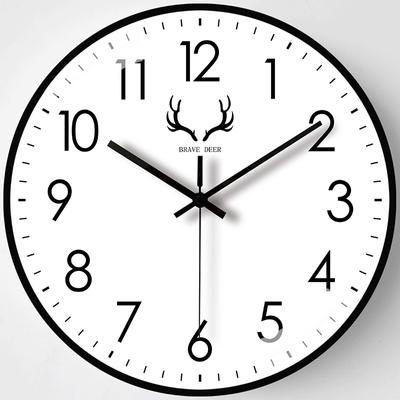 10-Inch 25Cm Creative Simple Elk Living Room Wall Clock Simple Wall Quartz Clock Internet Celebrity Silent Clock Watch Quality