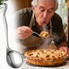 Adaptive Spoon Stainless Steel Self-Feeding Utensils Metal Auxiliary Spoon for Disabled People Elderly Seniors Patients