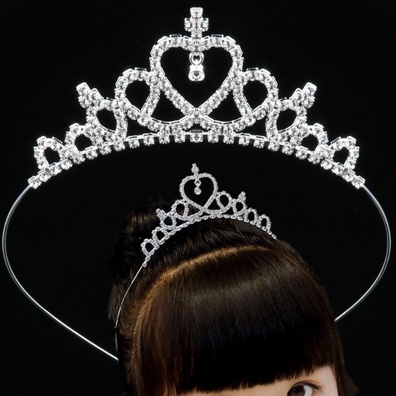 New Children's Headwear Accessories Children's Princess Crown Headband Girls Heart Shaped Accessories Birthday Hair Card Accessories