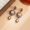 Vintage Metal Pendant Flower Earrings for Women Vacation Stages and Music Festivals Fashion Ethnic Daisy Drop Ear Jewelry Hot Sale Party Gift