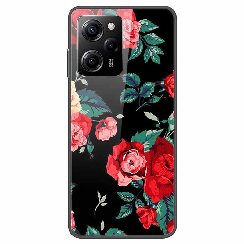 Tempered Glass Case for Xiaomi Poco X5 Pro / PocoX5 Cover Hard Shockproof Cases for Xiaomi Poco X5 5G 6.67'' Funda Coque Case