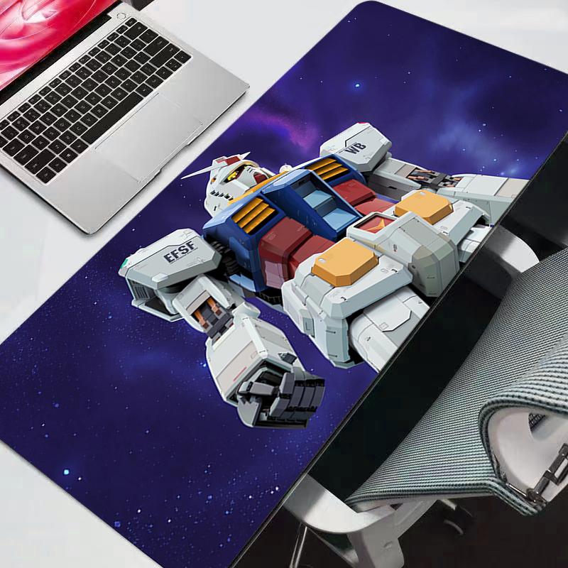 Mouse Pad Large PC Computer Gamer Kawaii Gaming Accessories Mousepad Keyboard Mobile Suit Gundam Desk Mat Carpet Table