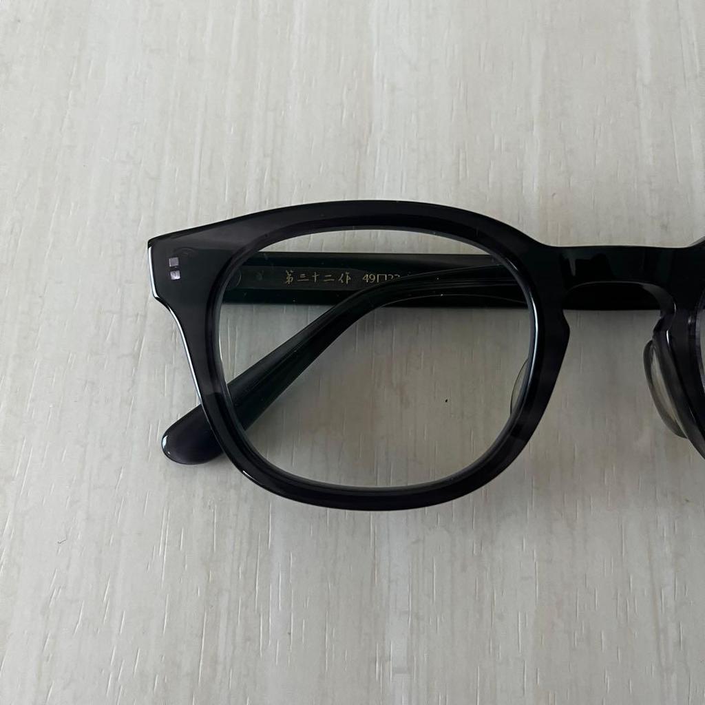 Used Beautiful item OWNDAYS made by Senichi Celluloid Visible light control lens Gray Glasses made in Sabae