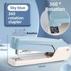 1pc 360° Rotatable Stapler with Staple Remover, Heavy Duty Stapling Machine for Home Office, Large Capacity & Strong Clutch